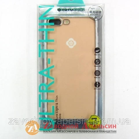 IPhone 7 8 Plus чохол Electroplating TOTU Jane silver Одеса - фото 2