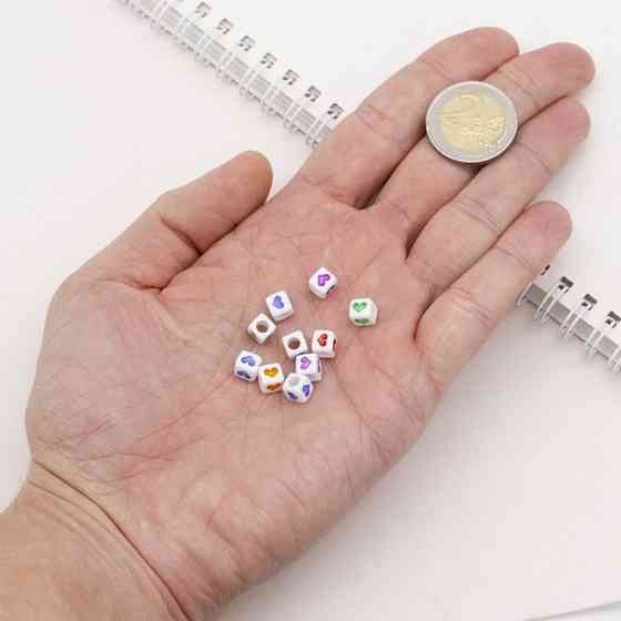 Декоративні намистинки для творчості Кубики Dom Busin УТ100030757 в упаковці 150 шт Вінниця