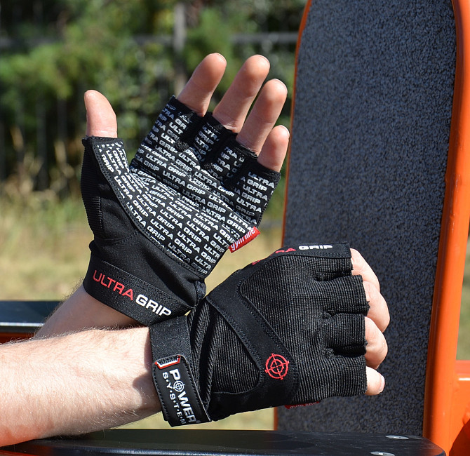 Рукавички для фітнесу Power System PS-2400 Ultra Grip Black M Каменское - изображение 4