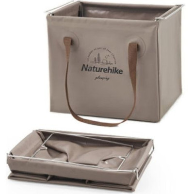 Відро складне Naturehike CNH22SN002 ПВХ 20л Tan (6927595795132) Вінниця - фото 2