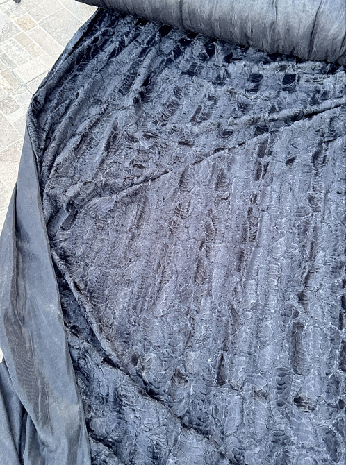 Тканина/опт/ хутро каракуль чорний — від 3 м Київ - фото 3