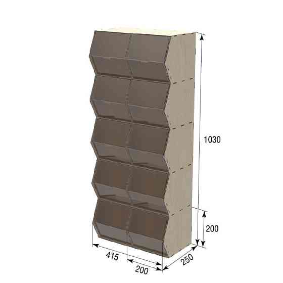 Диспенсер EKOSTAR для конфет, снеков, орехов, крупы на 10 ячеек Киев