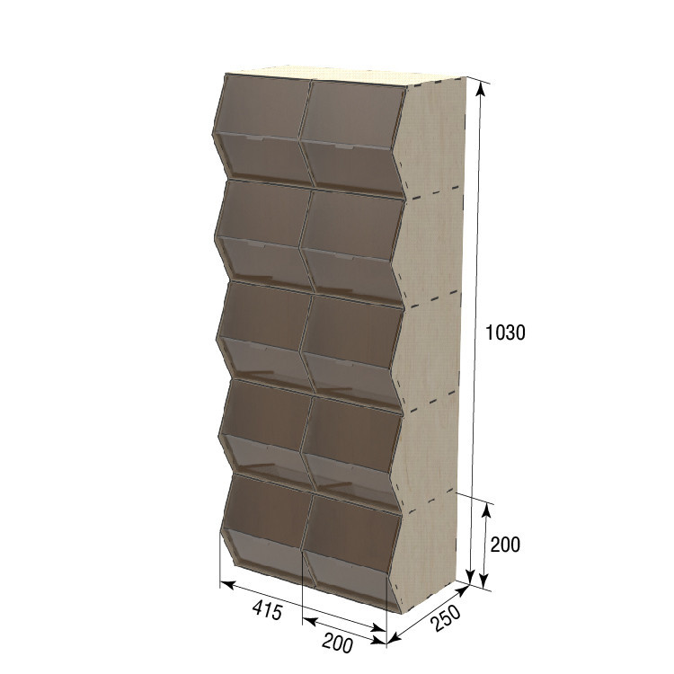 Диспенсер EKOSTAR для конфет, снеков, орехов, крупы на 10 ячеек Киев - изображение 3