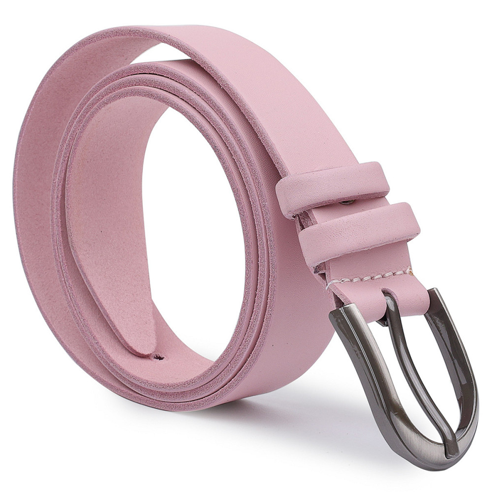 Женский кожаный ремень Vintage 20796 Розовый Киев - изображение 5