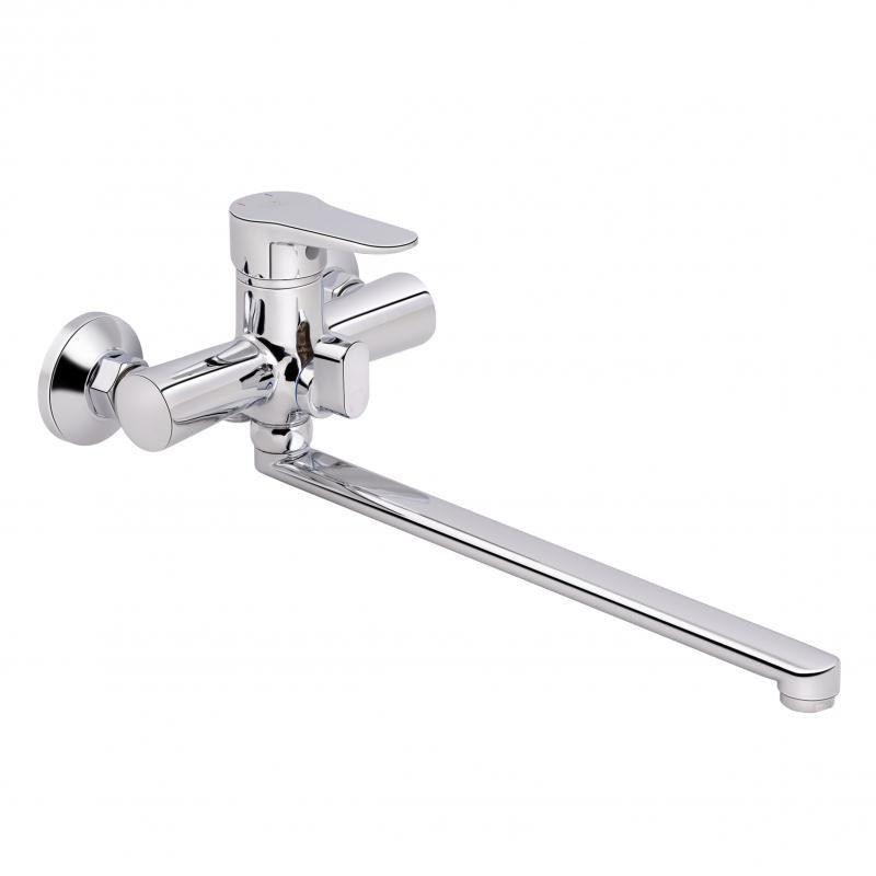 Змішувач для ванни Lidz (CRM) 14 34 005-1 New з душовим гарнітуром (LIDZCRM14340051) Київ - фото 3