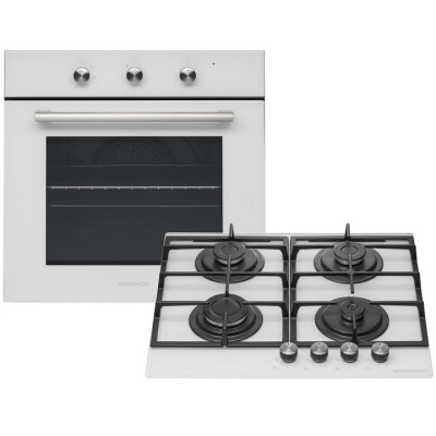 Комплект встраиваемой техники GRANADO GEO 62-0200 white + GGH 62-104 white glass Винница - изображение 1