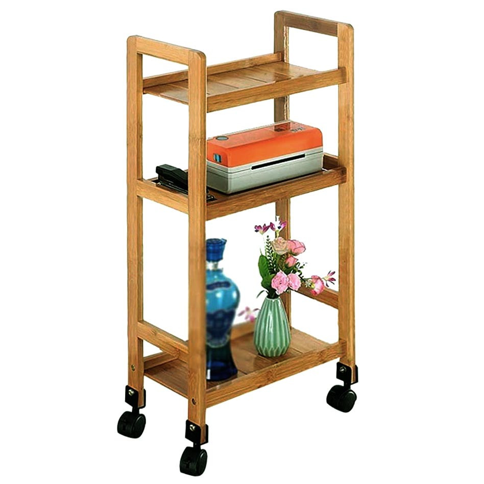 Етажерка для ванної на коліщатах "Станлі" сієна Миколаїв - фото 1