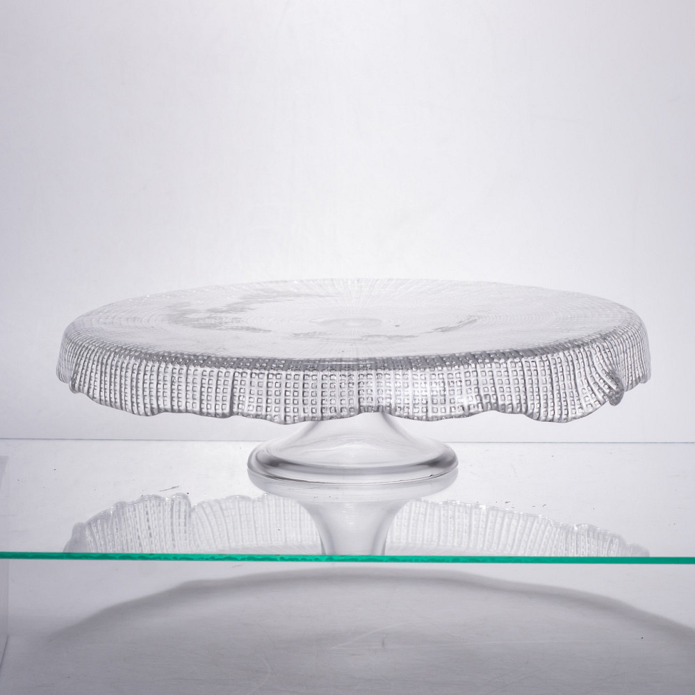 Yiwu Тортівниця трансформер скляна на ножці, менажниця трансформер прозора скляна 64486-53 Коломыя - изображение 2