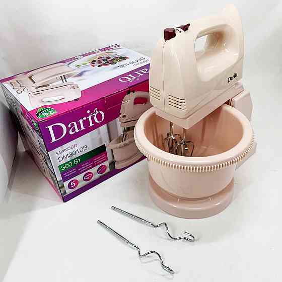 Стационарный миксер с чашей Dario DM3010B 300 Вт, Миксер для взбивания кремов для теста EF-52 Киев