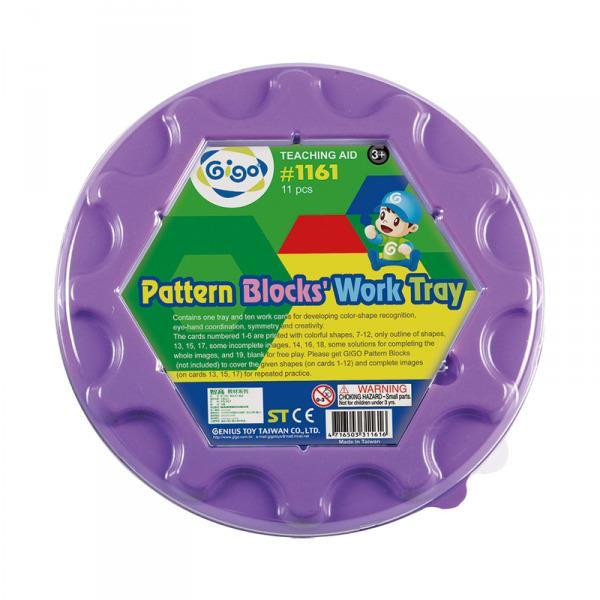Дитяча мозаїка Gigo Геометрична з картками та круглою основою, 10 ел. (1161) Харків - фото 4