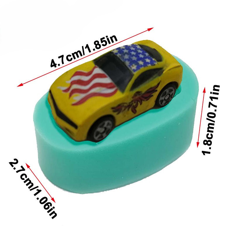 Молд силиконовый Машина маленький 47 на 27 мм зеленый Киев - изображение 2