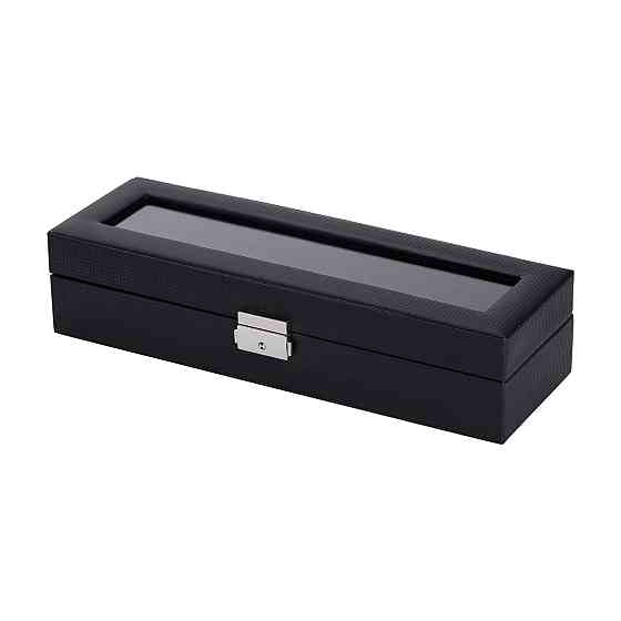 Yiwu Скринька для наручного годинника 35.5×11.5×8 см дерев'яна на 6 відсіки HP-5-8 Коломия