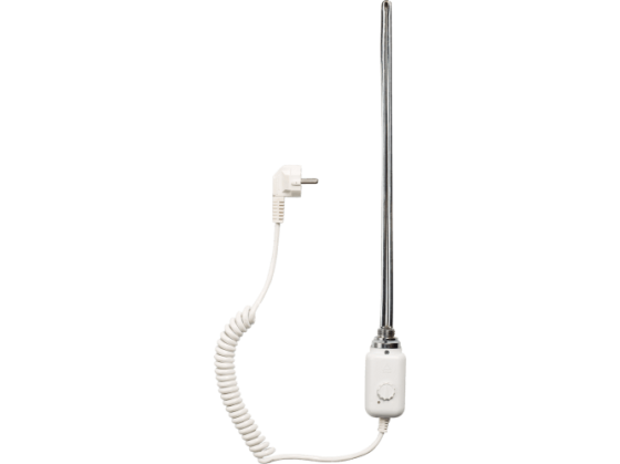 Тен для сушки рушників 1/2" 0,6 кВт, білий термостат Tenko Київ