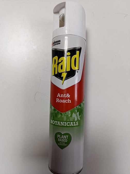 Дихлофос ,Аэрозоль от ползающих  насекомых,от тараканов и муравьев  Raid Botanicals 300 мл Харьков - изображение 2