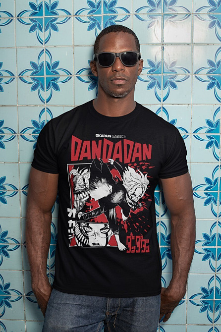 Футболка для хлопчика з аніме принтом Дандадан Сеіко Айасе Косплай оверсайз (зріст від 165 до 180) Чорний AnimeJ0546m Дніпро - фото 3