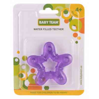 Прорезыватель Baby Team с гелем (4005_фиолетов,звездочка) Винница
