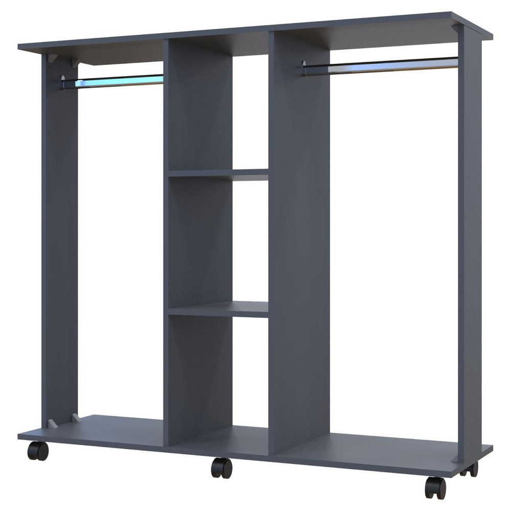 Гардеробная стойка Doros Д3 130х40,6х121 см Графит (DRS-011424) Львов - изображение 2