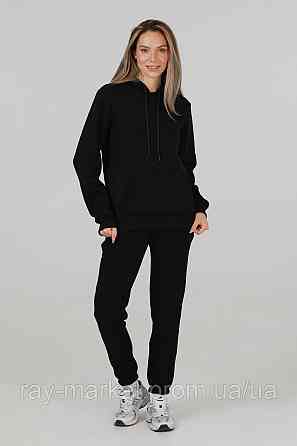 Костюм худи и штаны Ray Basic женский утепленный черный (U0801W-Black) XXL Киев