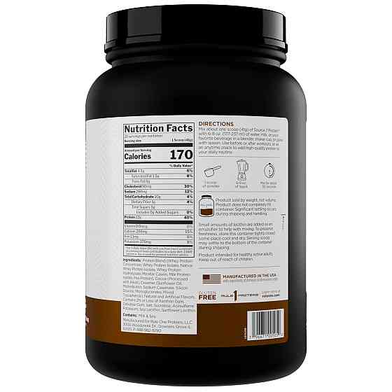 Протеїн Rule Source 7 Protein 820gram (Шоколадне молоко) Луцьк
