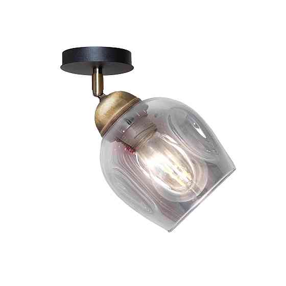 Світильник настінно-стельовий MSK Electric Enigma під одну лампу PL 20241-1 BK Одеса