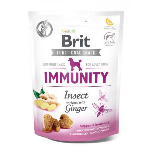 Ласощі Brit Care Functional Snack Immunity для собак для підтримки імунітету з комахами та імбиром 150 г Київ - фото 1