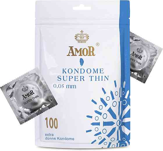 Презервативи - Amor Premium Super Thin, 100 шт. Sex Aura Київ