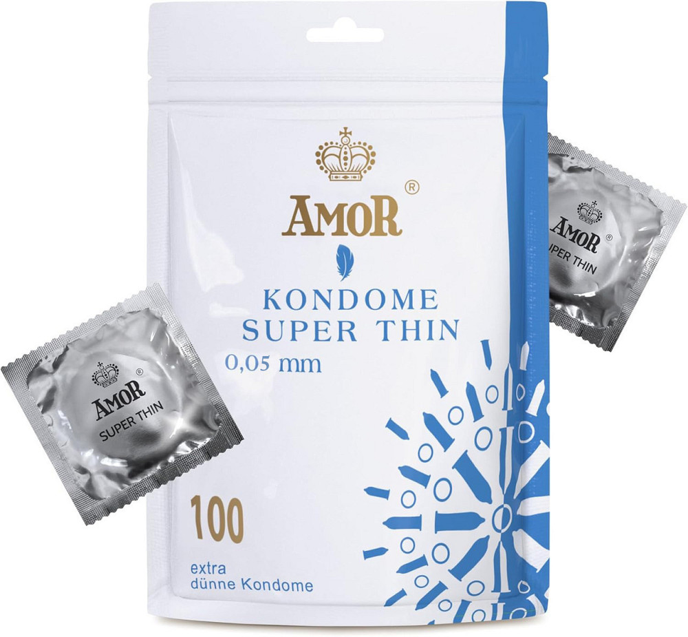 Презервативи - Amor Premium Super Thin, 100 шт. Sex Aura Київ - фото 1