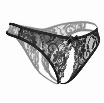 Стрінги з розрізом унісекс чорні, розмір універсальний, резинка до 86см Київ