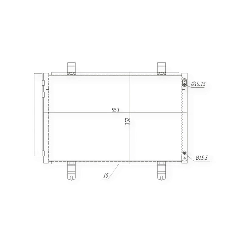 Радіатор Suzuki Swift III 05-кондиціонера Мукачево - фото 1