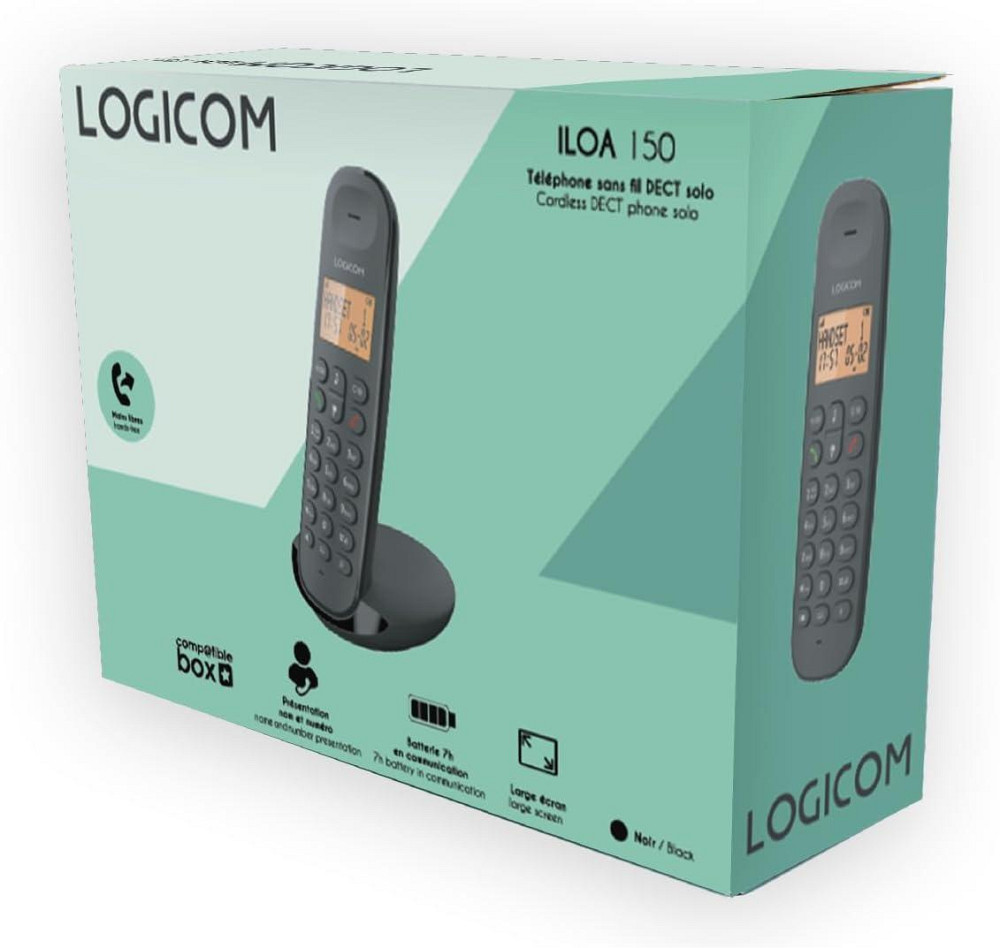 Logicom ILOA 150 беспроводной радиотелефон для дома DECT аналоговый память 50 номеров 7 часов разговора Киев - изображение 3