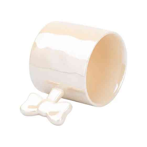 Чашка з ручкою у вигляді бантика порцелянова 350 мл Жовта HP7185Y Коломия