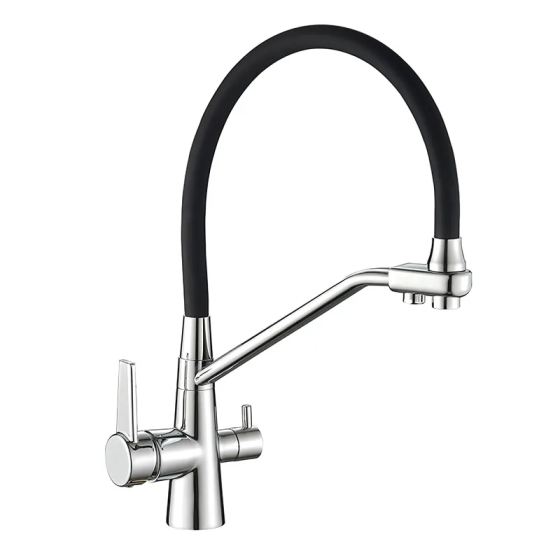 Кухонний змішувач на дві води Mixxus Premium Velis 021 Reflector Black   ( MI5928 ) 28873 Харків