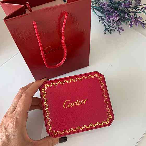 Паковання преміум Cartier Коробочка, всередині замша, пакет Одеса