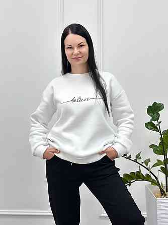 Жіночий світшот на флісі "Image" Турція оптом | Норма і батал Київ