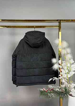 Подростковая зимняя куртка для мальчика варенка черная на холофайбере 152,158,164,170 Николаев