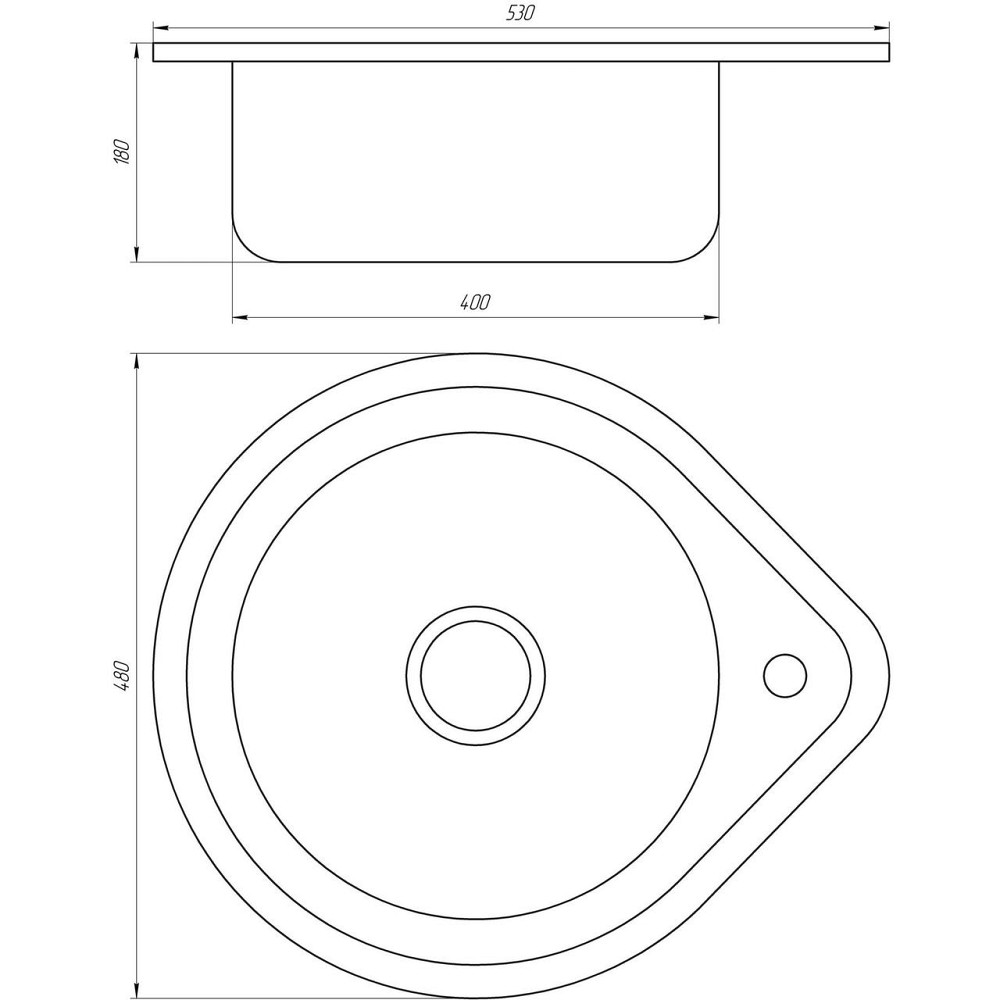 Мойка кухонная Mira MR 530 E Satin (000014450) Киев - изображение 2
