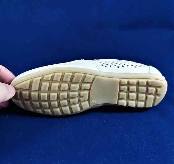 Літні мокасини Хлопчик Кросівки Підліток Сіточка Бежеві Шкіряні Туфлі (розміри: 31,32,33,34) - 8-1 Дніпро