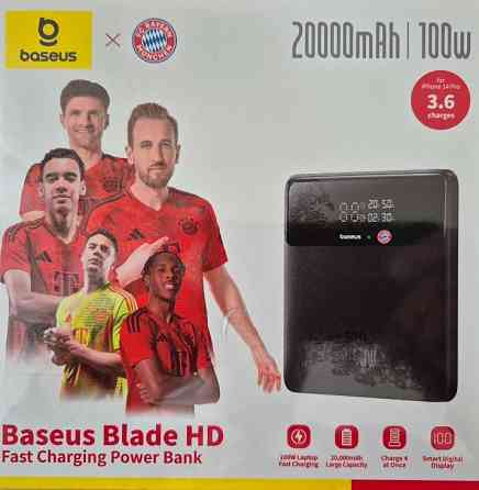 Павербанк для ноутбука Baseus Blade HD 20000mAh 100W быстрая зарядка. Киев