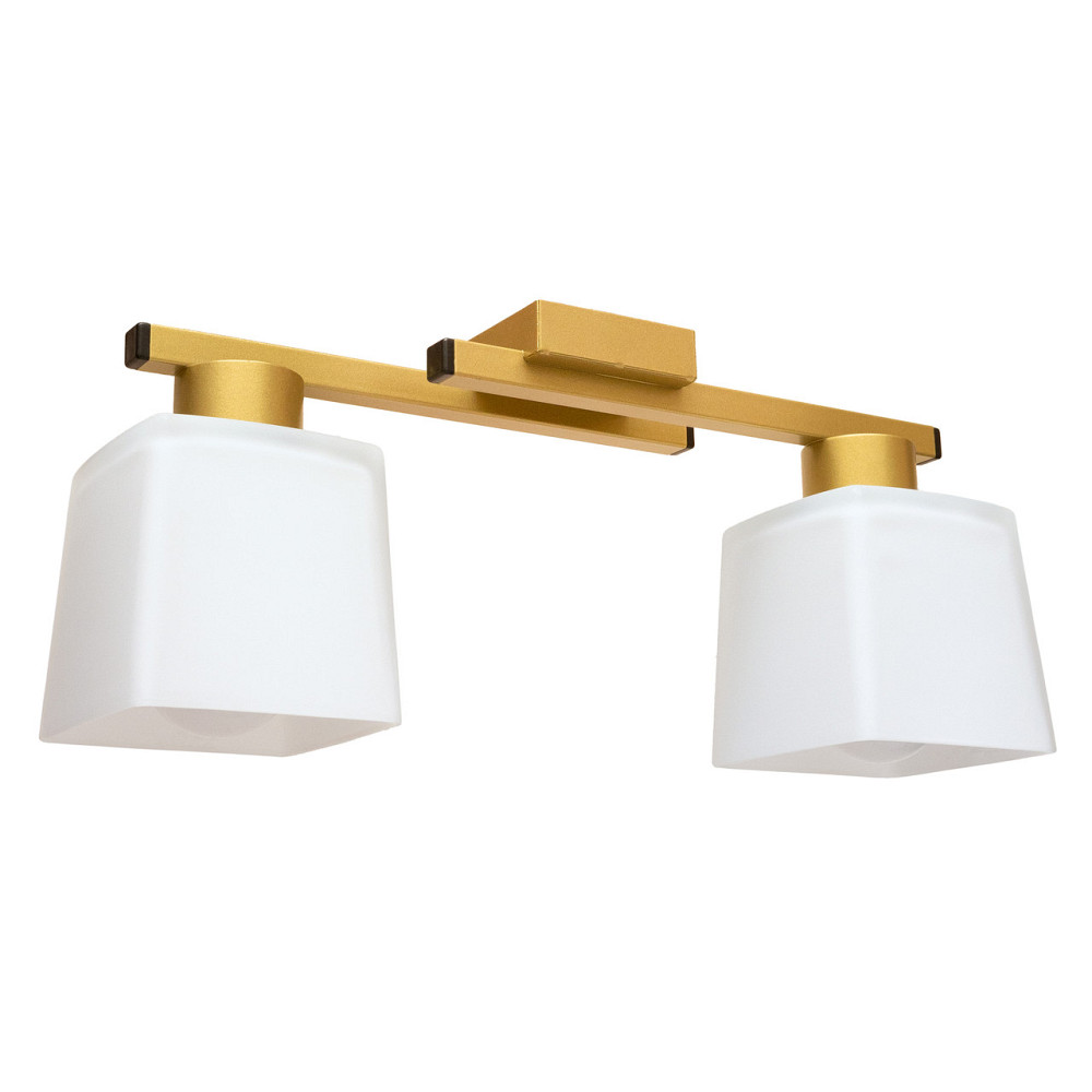 Люстра потолочная на два плафона MSK Electric Dublin под лампы Е27 античное золото NL 16610-2 GD Одесса - изображение 1