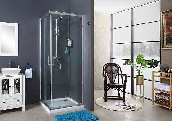Скляна душова кабіна AVKO Glass RDR06, 190х90х90 Chrome перегородка для душу Київ