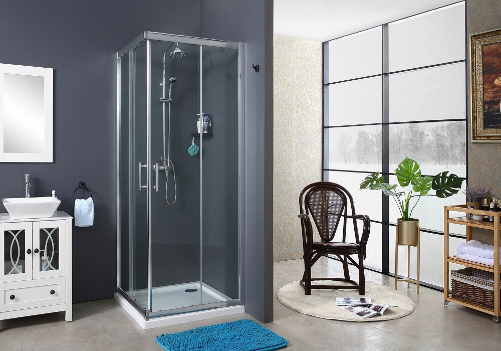 Скляна душова кабіна AVKO Glass RDR06, 190х90х90 Chrome перегородка для душу Київ - фото 5