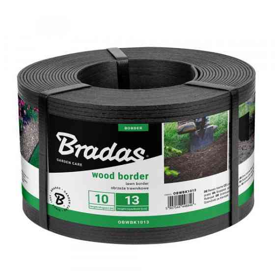 Бордюр WOOD BORDER, 130мм х 2,8мм х 10м, черный, OBWBK1013 Киев