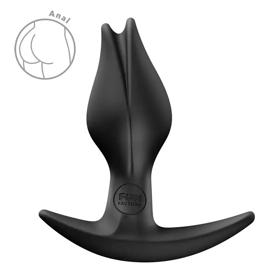 Анальная пробка Fun Factory BOOTIE FEM Black, в виде бутона, диаметр 2,9 см, тонкий ограничитель Львов - изображение 4