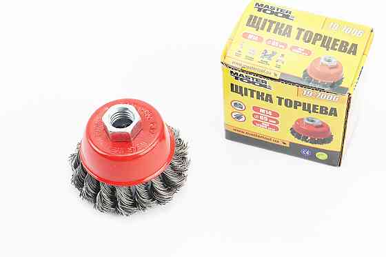 Щітка торцева М14 D-65мм з плетеного дроту 19-7006 Київ