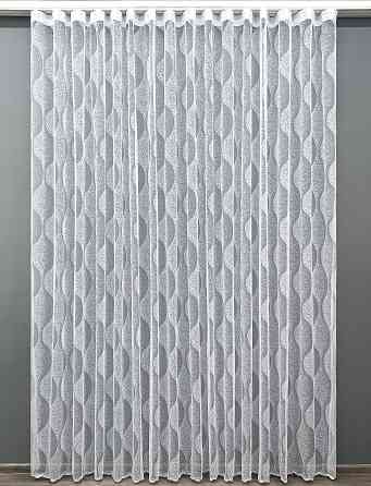 Тюль VR-Textil 1991т Жакард Білий 400х270 см (42-1015) Київ