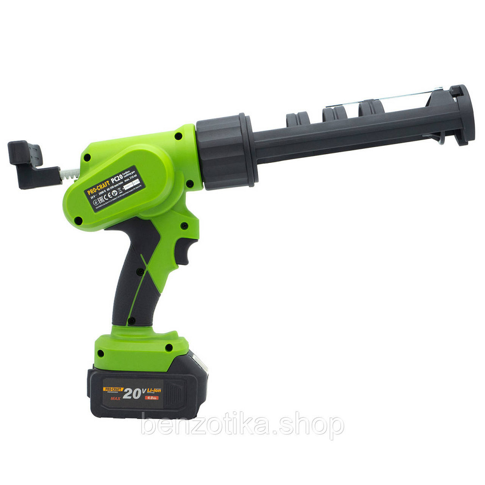 Акумуляторний пістолет для герметика Procraft PC20 (Без АКБ та ЗП) Київ - фото 6