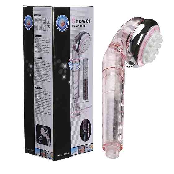Лійка д/душа г/масаж. + КАРТРИДЖ (рожева) SFH-01 Pink Тернополь