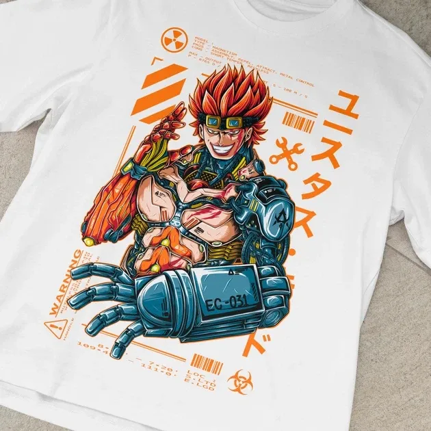 Футболка для подростка мальчика с принтом Ван Пис Кібер Юстасс Кид W Размер 160 Anime10049 Днепр - изображение 4