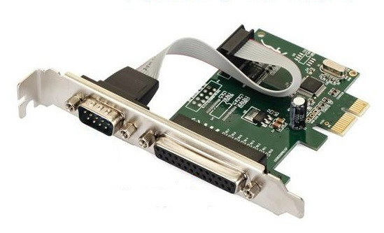 PCI-E Контролер 1xLPT, 1xCOM (RS232), WCH CH382L, RTL Вінниця - фото 1