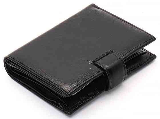 Черное мужское портмоне из натуральной кожи с отделением под автодокументы Marco Coverna MC-2090H-1 Киев